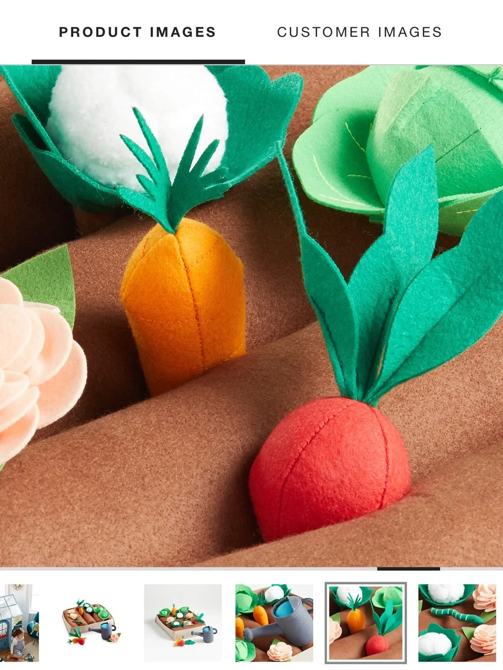 Crate & Barrel Kids Felt Garden
